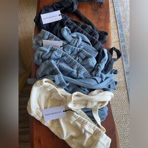 WEWOREWHAT tie halter bra top